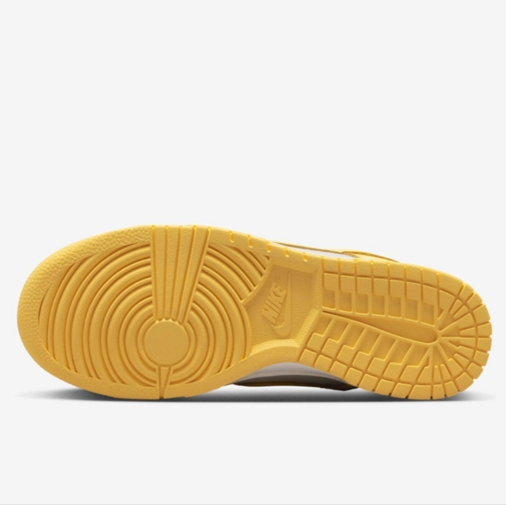 Nike Dunk Low Bright Yellow and Gray Sneakers - Picture 6 of 10